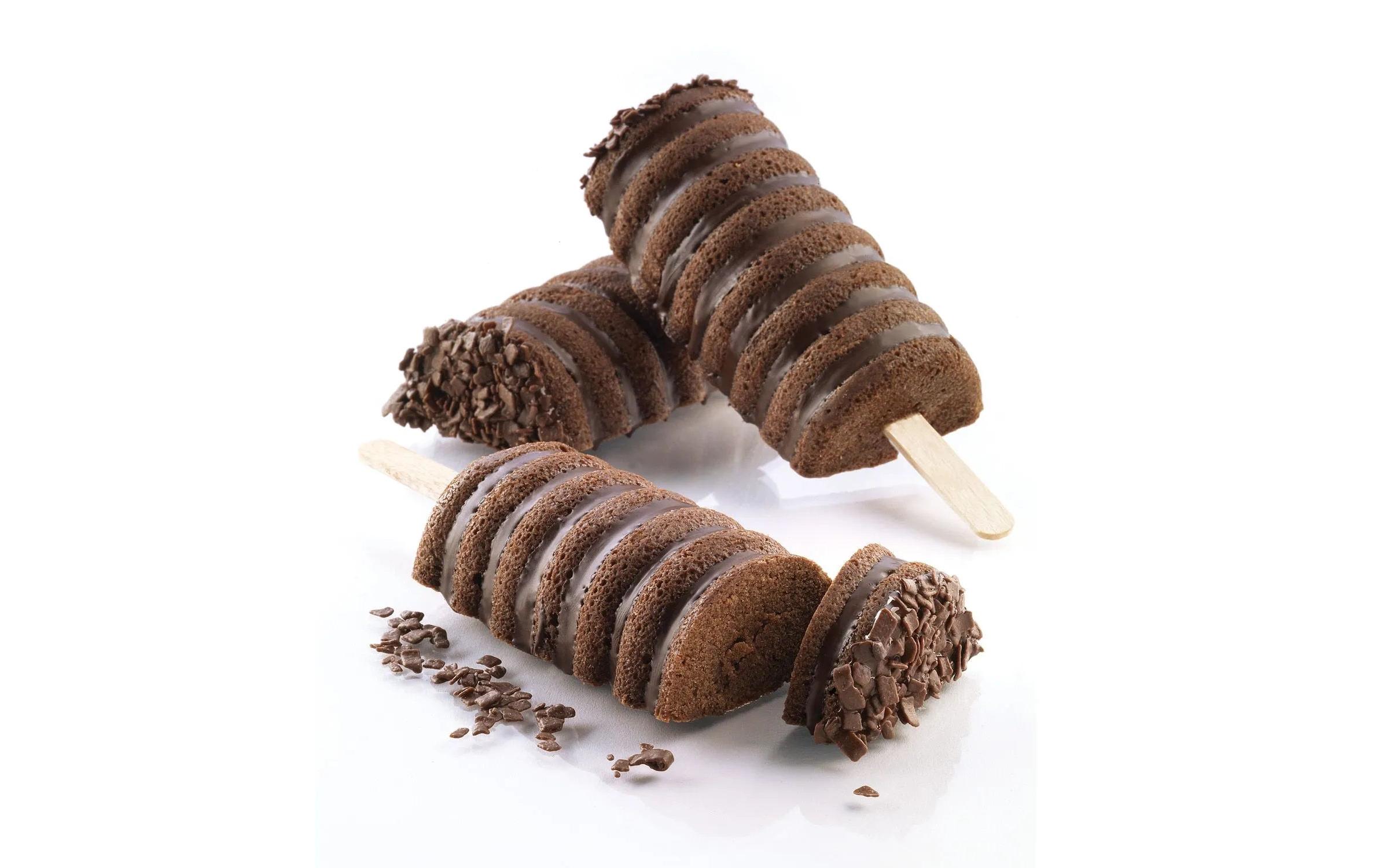 Glaceform Silikonform für Eis – Tango Weiss2 Formen a je 2 Mulden samt Holzstäbchen und Rezept