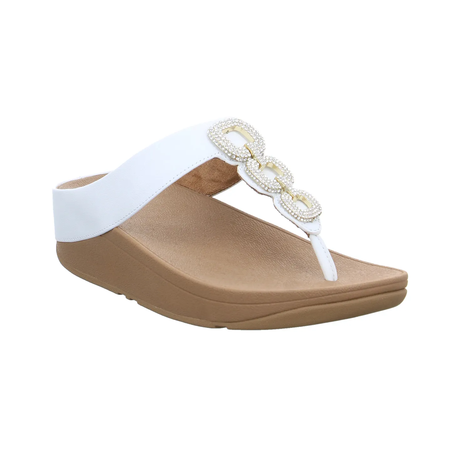FITFLOP Zehentrenner-FlipFlop Weiss Leder
