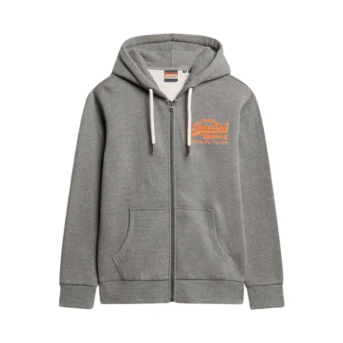 Superdry Neon Vintage Logo Graphic Hooded Vest Heren