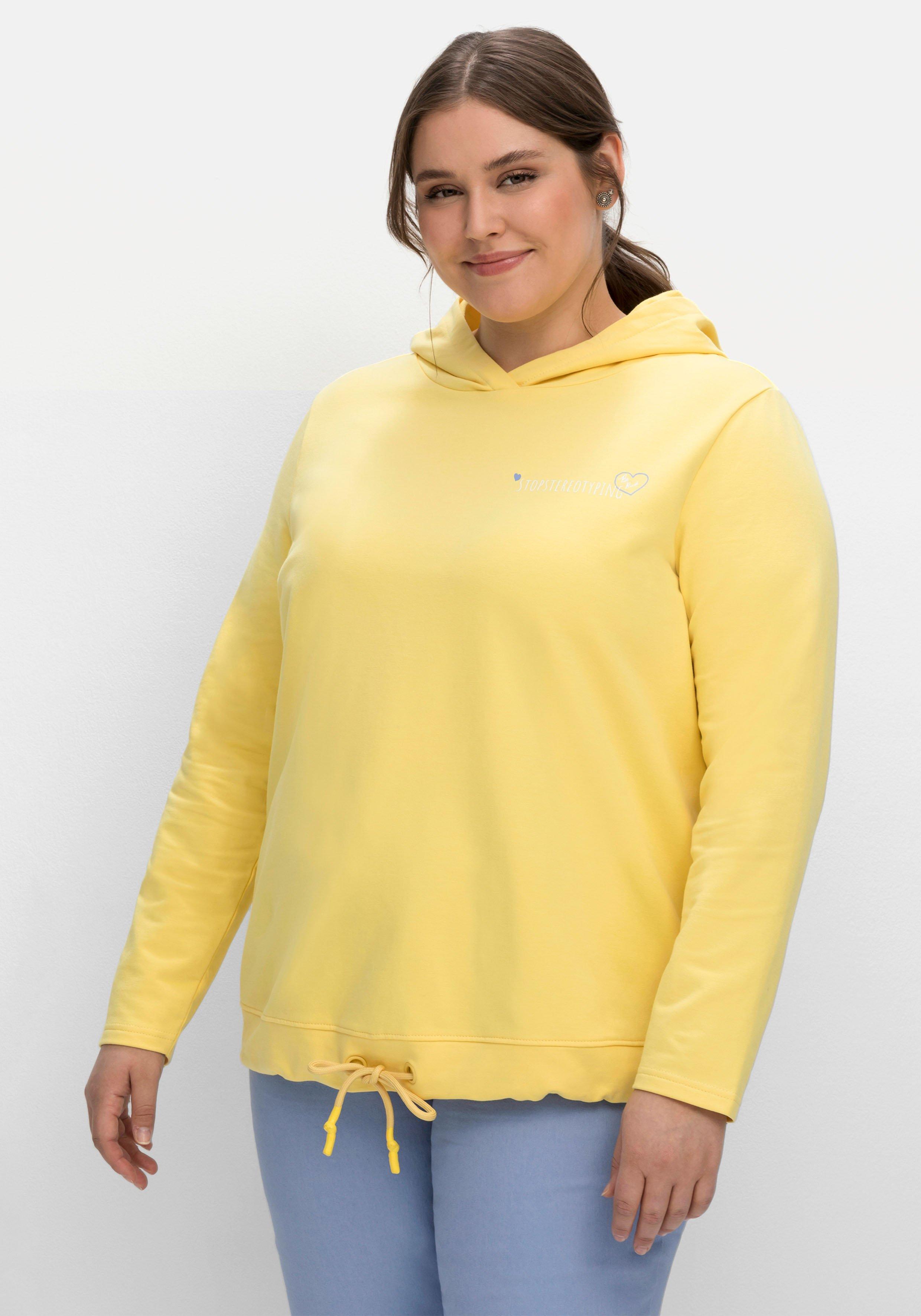 Kapuzensweatshirt mit Statementdruck