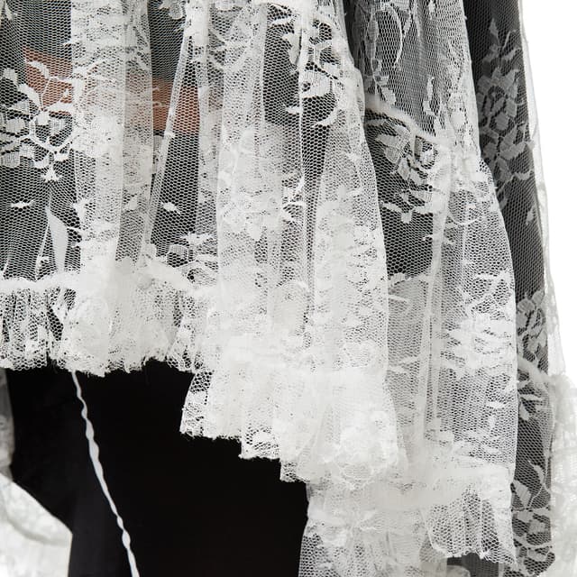 Halloween skelet-brud kostume