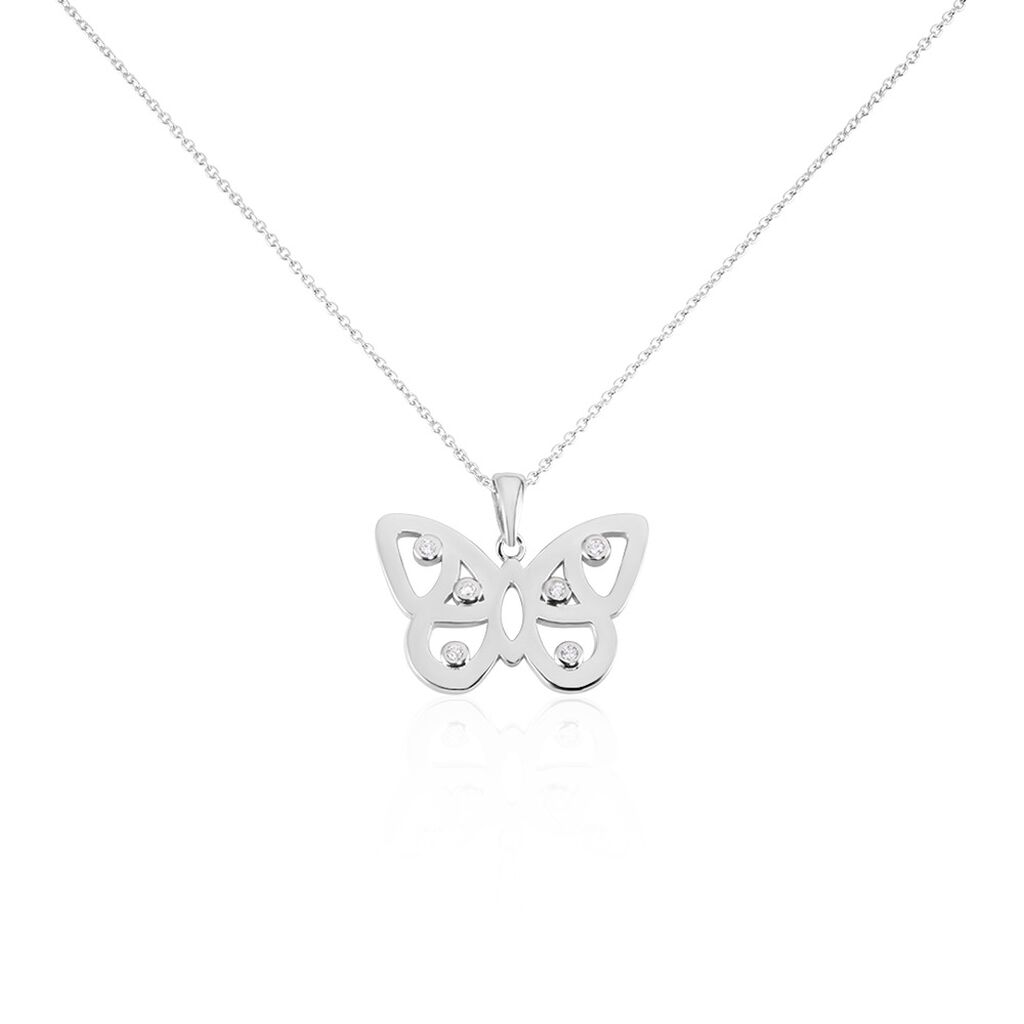 Collier Mauro Argent Oxydes De Zirconium