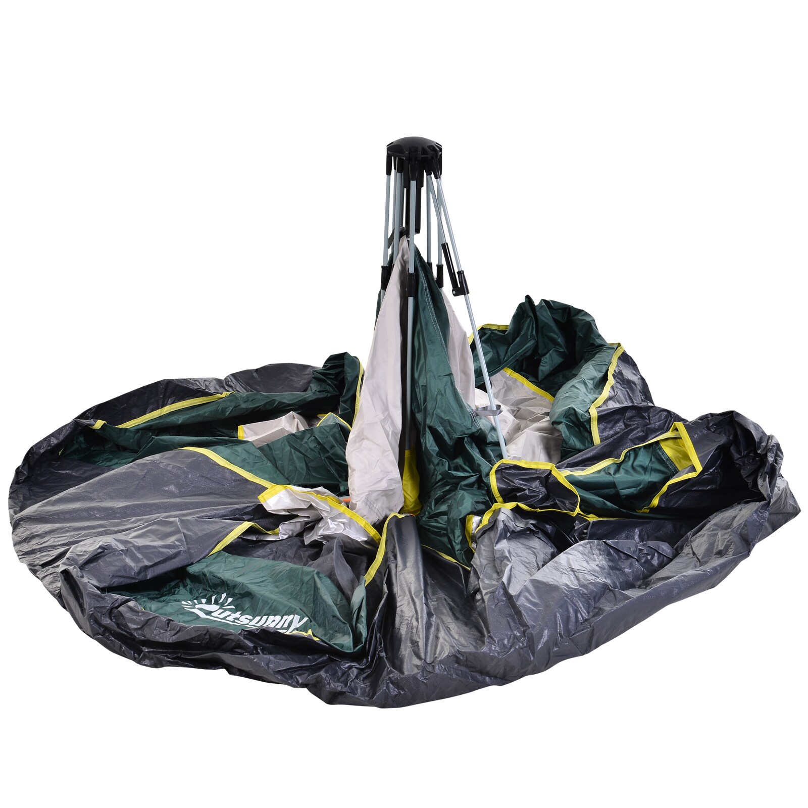 Outsunny Campingzelt für 3-4 Personen olivegrün 205 x 195 x 135 cm (LxBxH)
