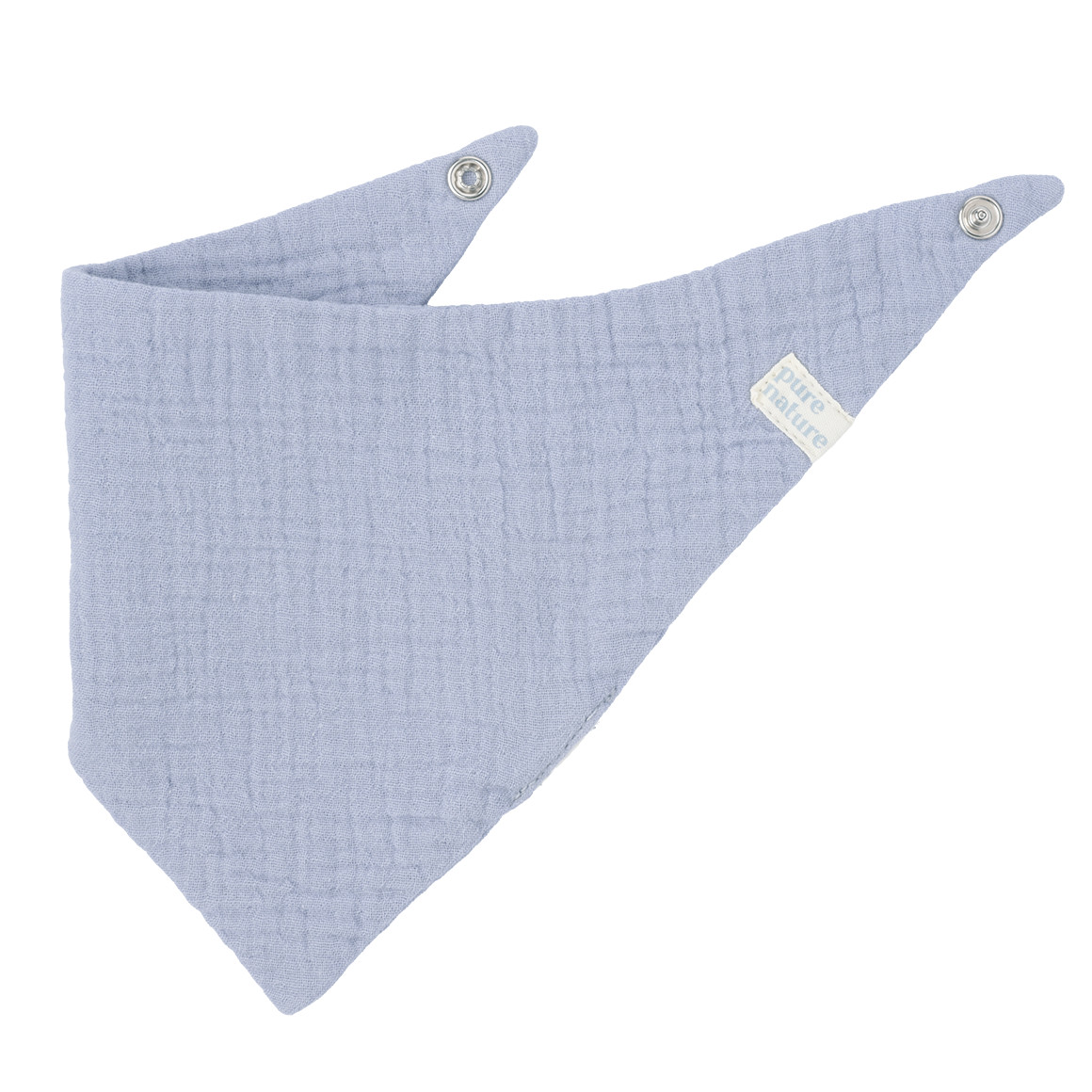 Topomini Pure Collection Baby Musselin-Bandana unifarben hellblau