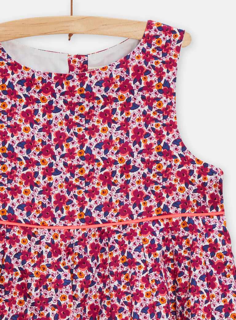 Robe imprimée fleuri pour fille