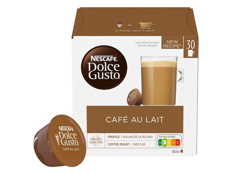Nescafé Kaffeekapseln Dolce Gusto Café Au Lait 30 Stück Nescafé Dolce Gusto Latte Kapseln