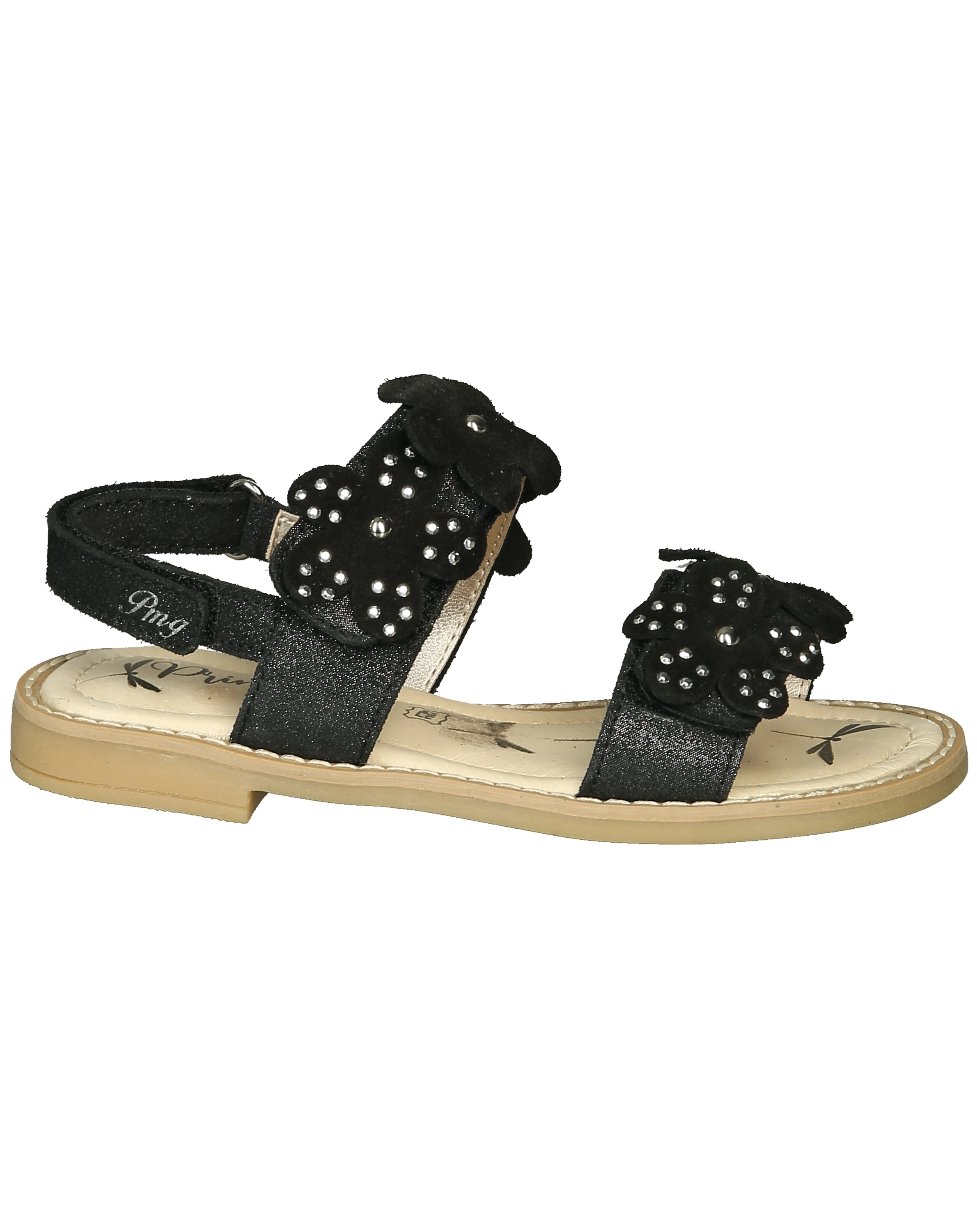 Klett-Sandalen FLEUR in schwarz