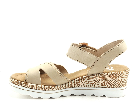 Rieker nu pieds talons femme 67173 beige