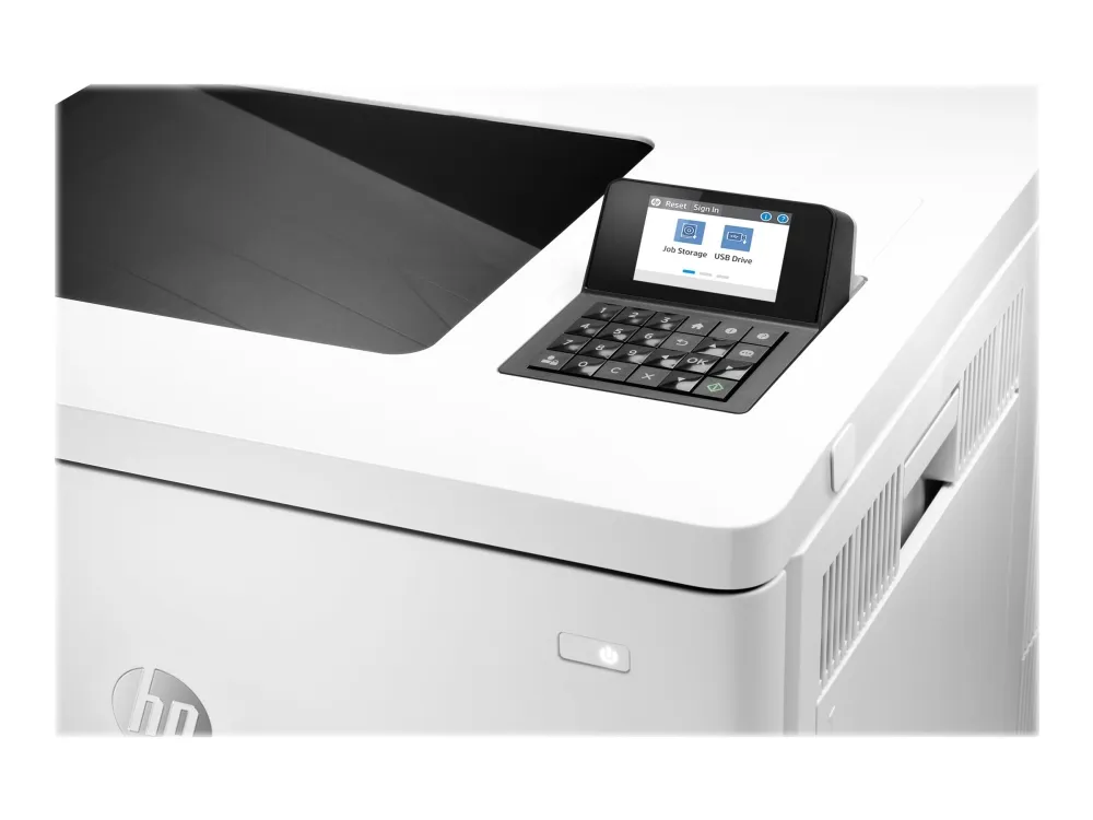 HP LaserJet Enterprise M554dn - Printer - farve - Duplex - laser - A4/Legal - 1200 x 1200 dpi - op til 33 spm (mono) / op til 33 spm (farve) - kapacitet: 650 ark - USB 2.0, Gigabit LAN, USB 2.0 vært