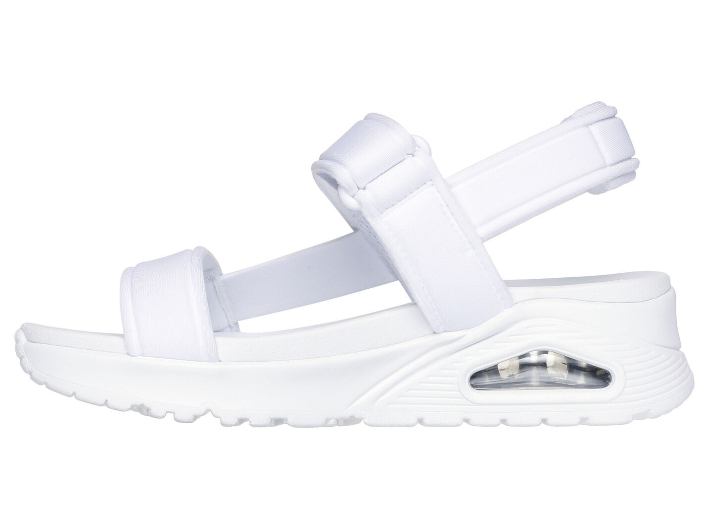 SKECHERS Sandale aus dehnbarem Textilmaterial