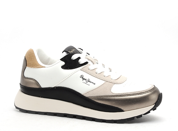 Pepe jeans basses femme dean kent pls31531 blanc