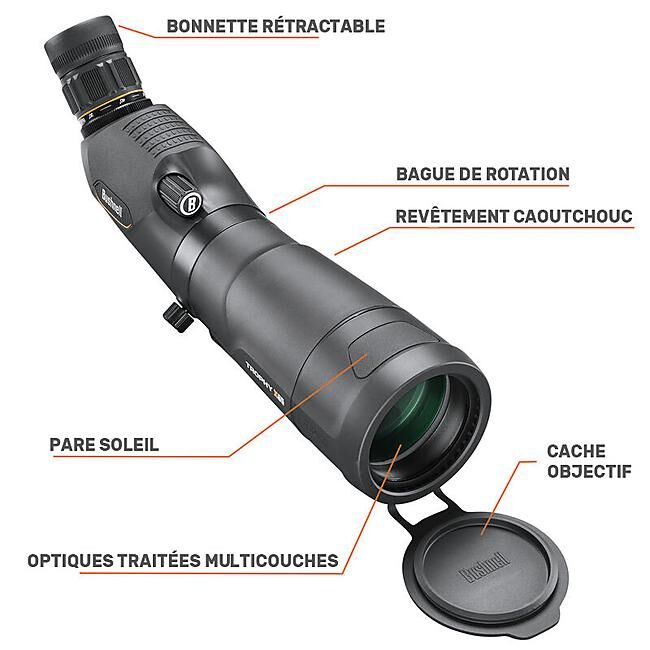 BUSHNELL - LONGUE VUE TROPHY EXTREME BLACK 20-60X65
