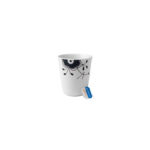 Royal Copenhagen Sort Mega Riflet Termokop, 29 cl