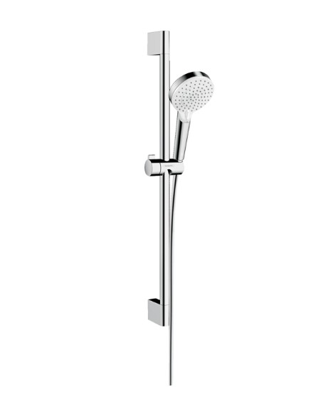 Hansgrohe Crometta doucheset waterbesparend met 2 standen handdouche en glijstang 65cm chroom