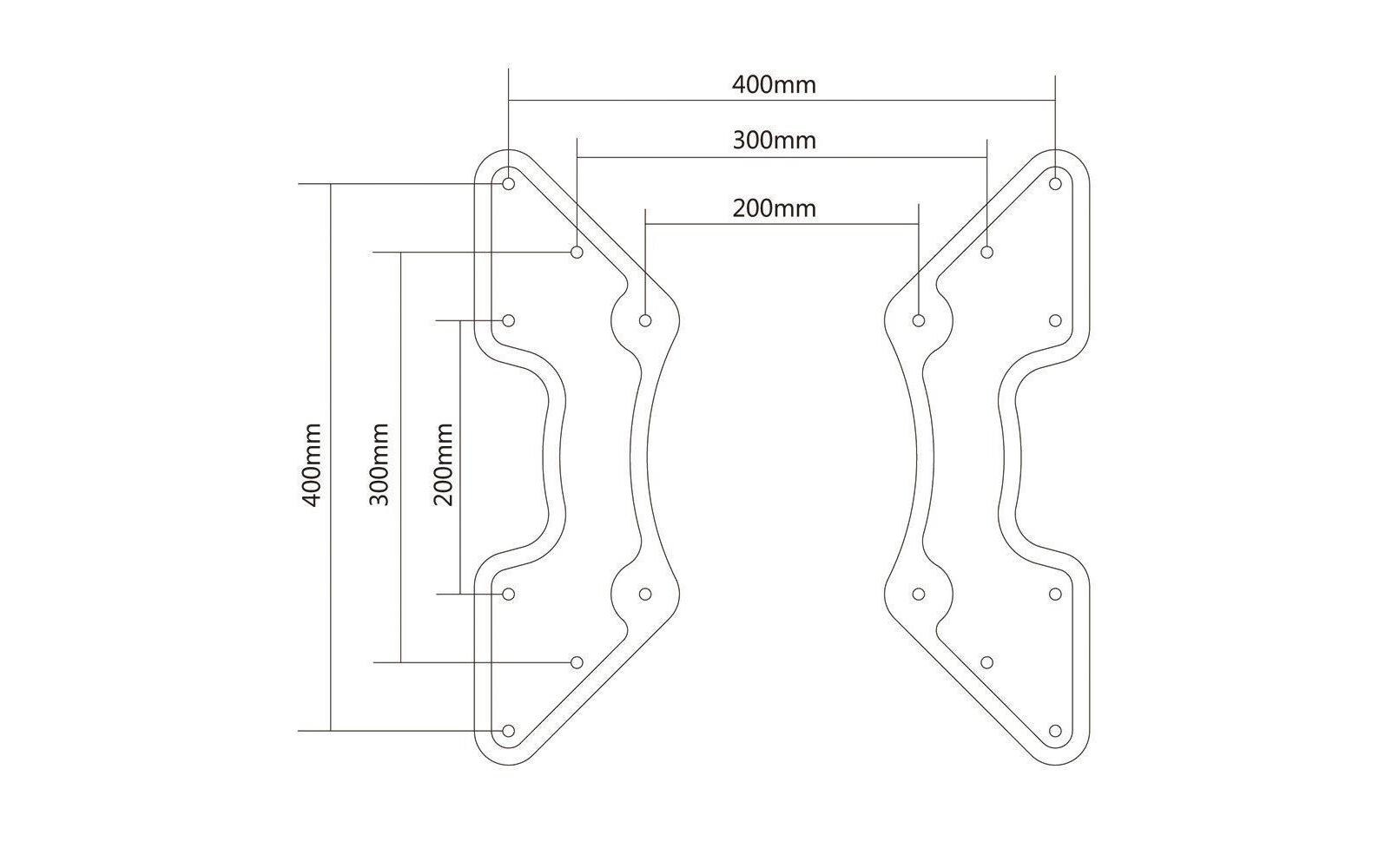 VESA Adapter Universal SchwarzAdapter