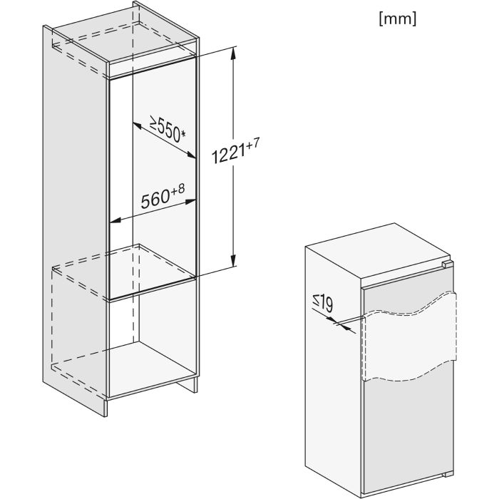 Miele Einbau-Kühlschrank K 7318 D