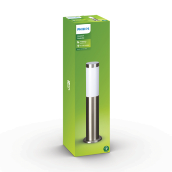 Philips tuinpaal Utrecht geschikt voor E27 20W laag inox
