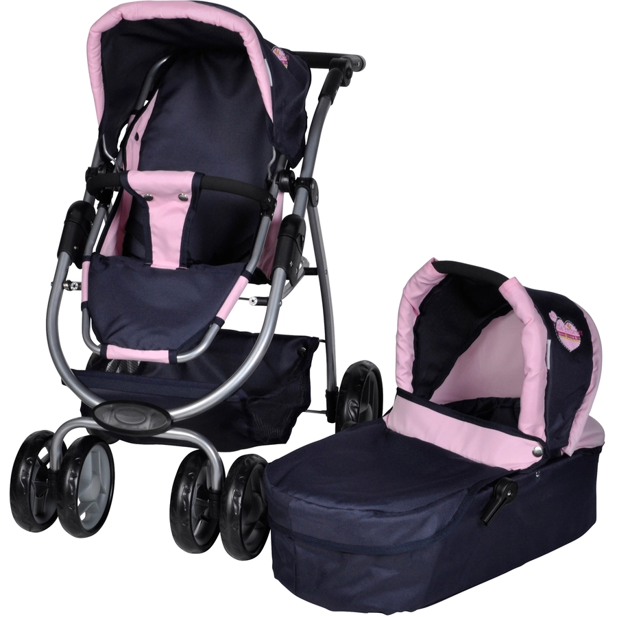 knorr toys® Puppenwagen Coco - My Little Princess blau