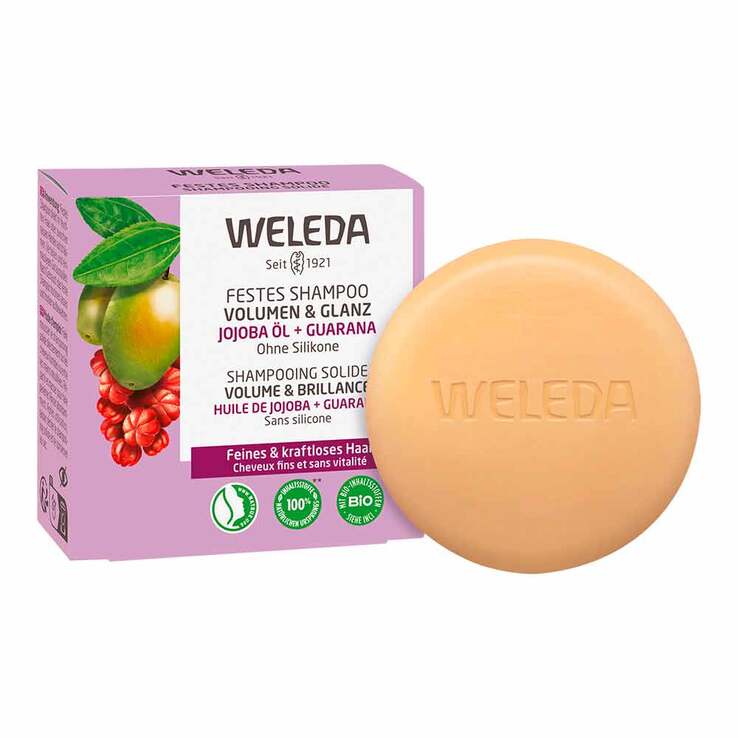 Weleda festes Shampoo Volumen & Glanz, 50 g