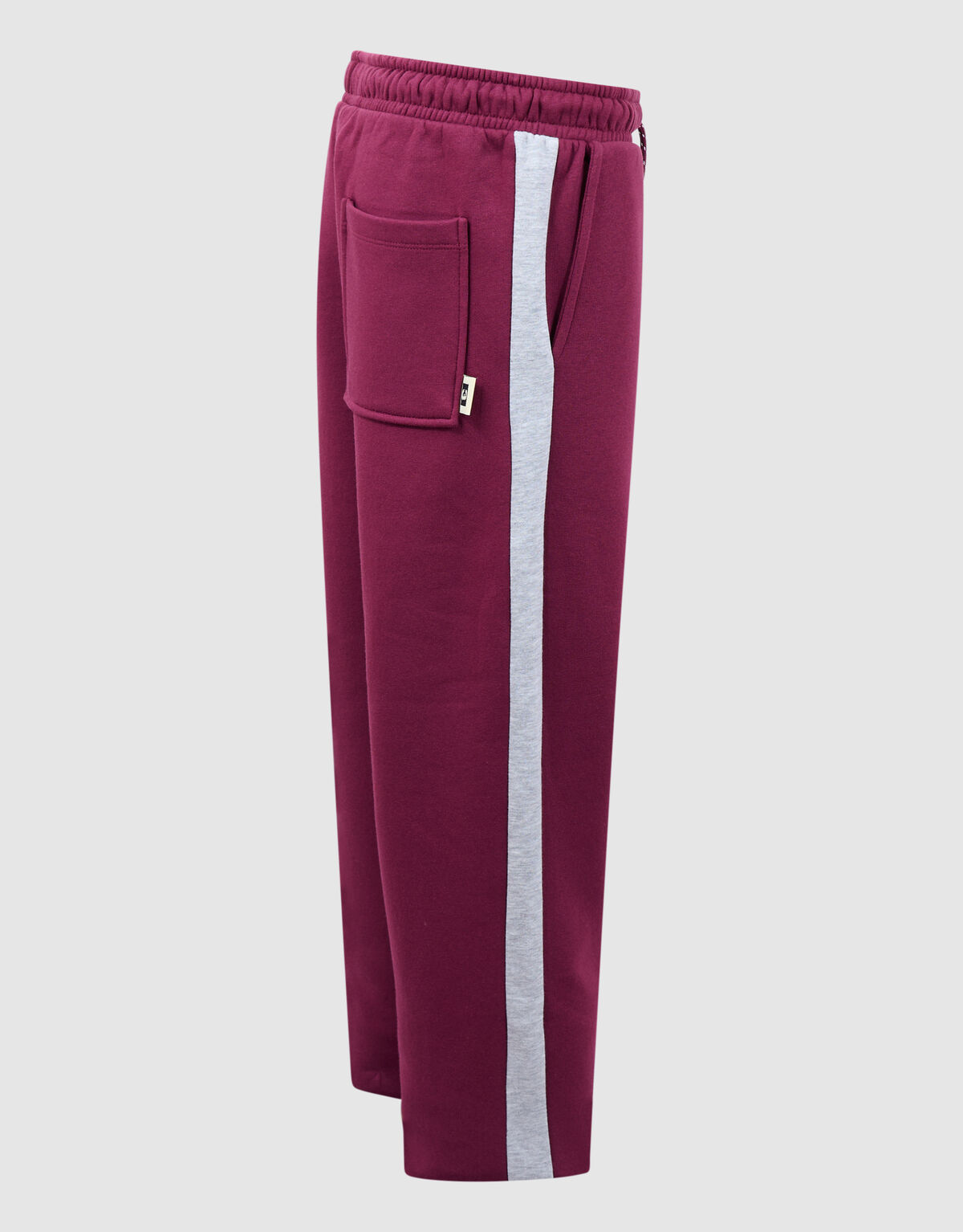 Relaxed Fit Sporty Broek Donkerrood