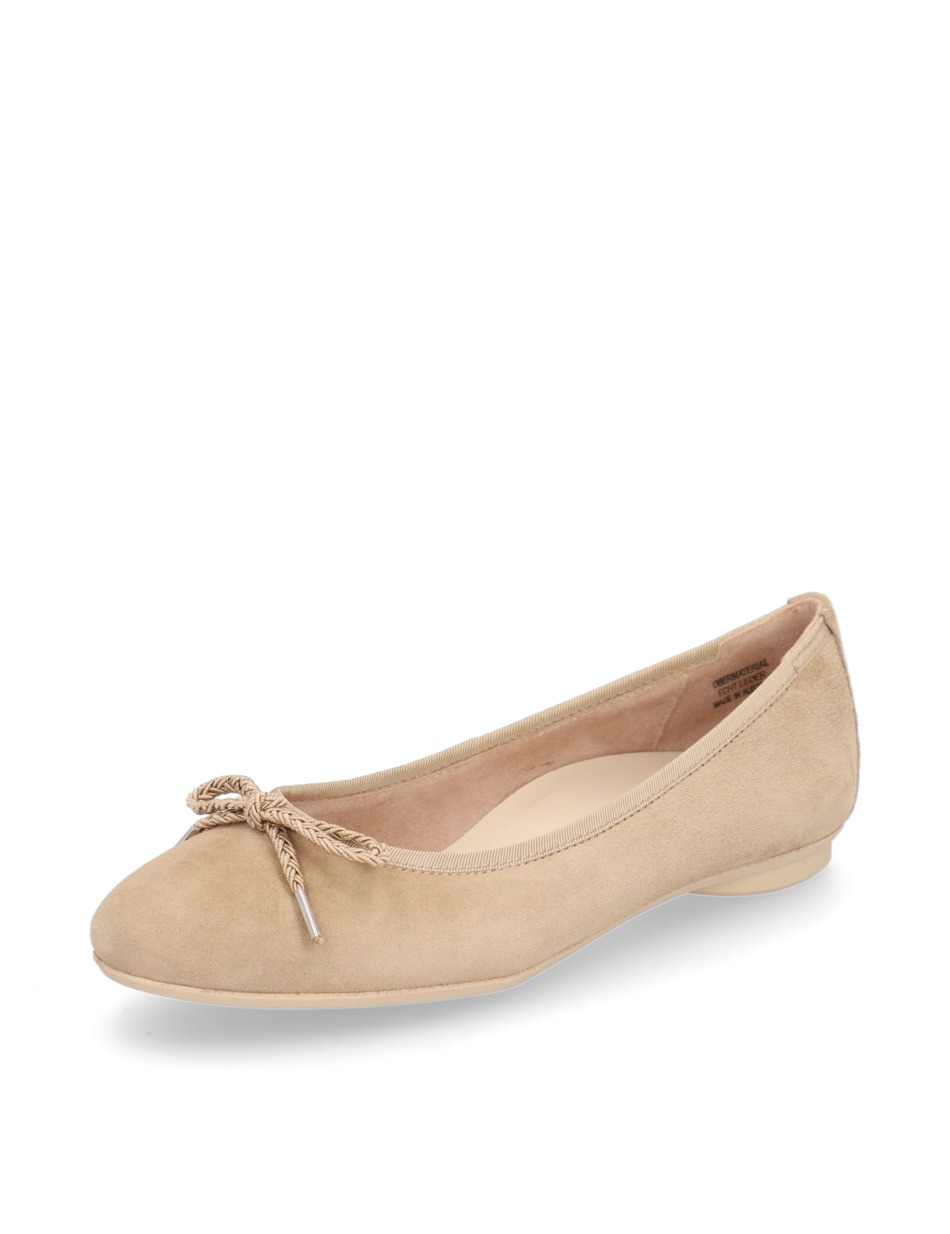 Veloursleder Ballerina
