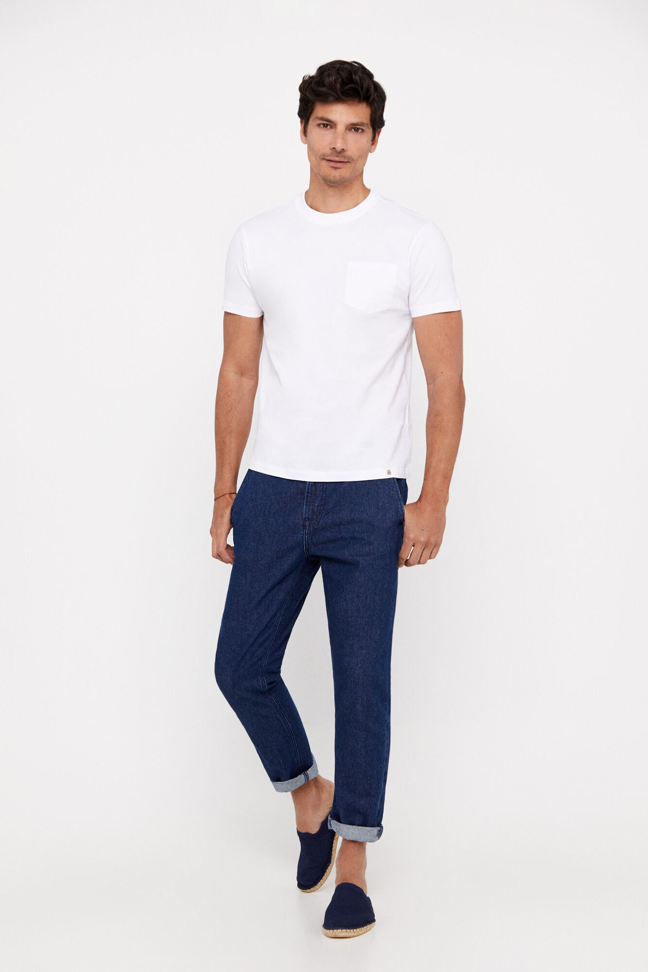 Camisa básica com zíper - Branca