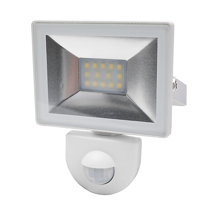 Projecteur à détection LED blanc 10W 800 LM IP44