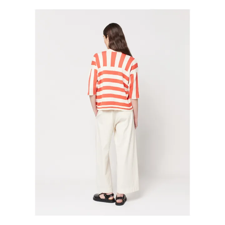 Bobo Choses Pantalon Large à Pinces - Collection Femme  | Ecru