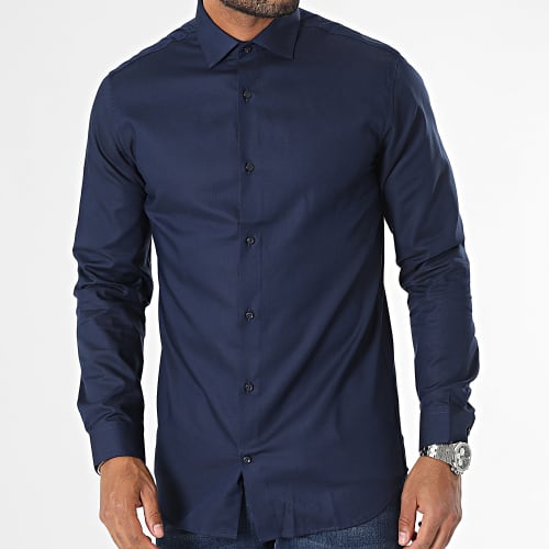 Chemise Manches Longues Parker Bleu Marine