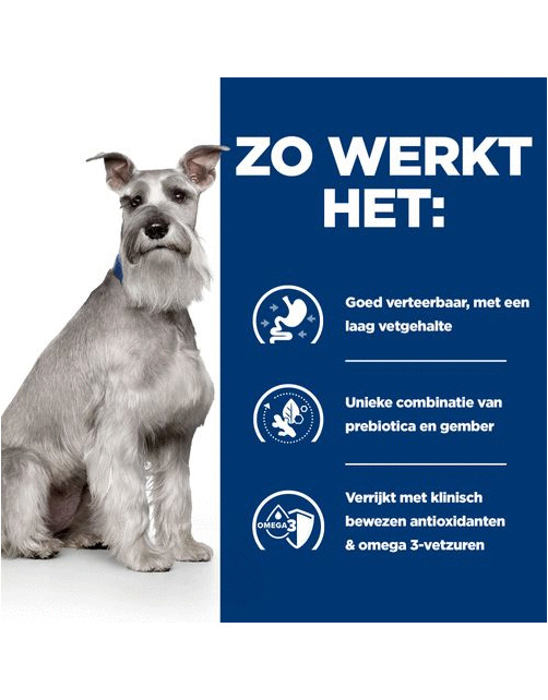 Hill's Prescription Diet I\/D Digestive Care Low Fat Stoofpotje  Blik - Hondenvoer - Kip Groente 156 g