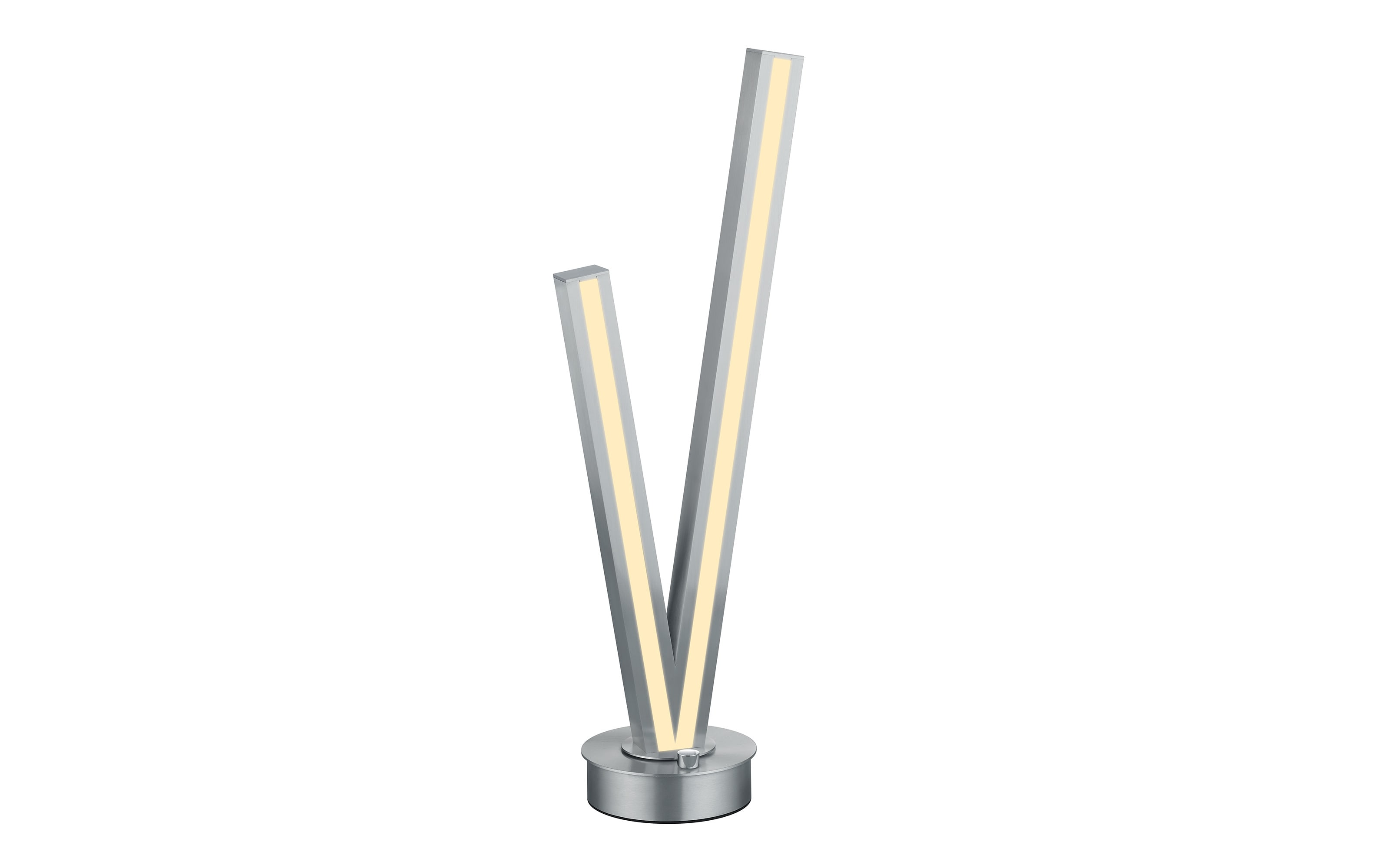LED-Tischleuchte Cinque Cicanto, nickelfarbig, inkl. Dim to Warm Funktion