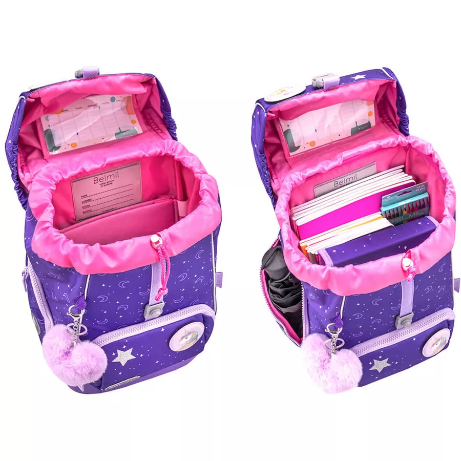 Belmil Schulranzen Premium Comfy Plus Set 5-teilig Dahlia