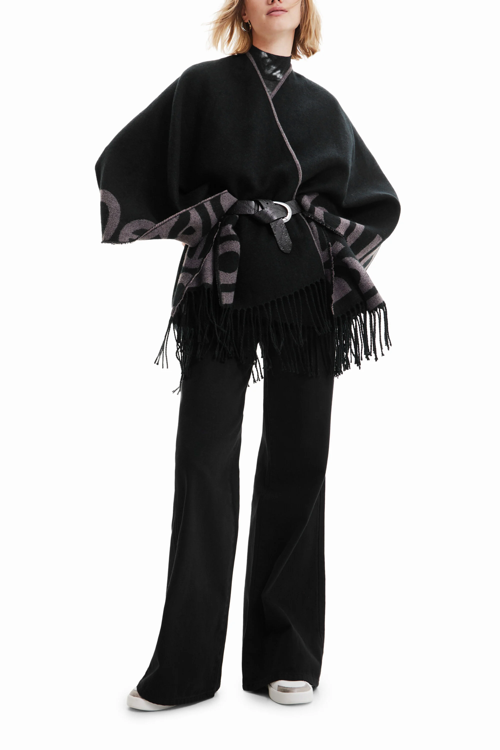 Poncho reversível