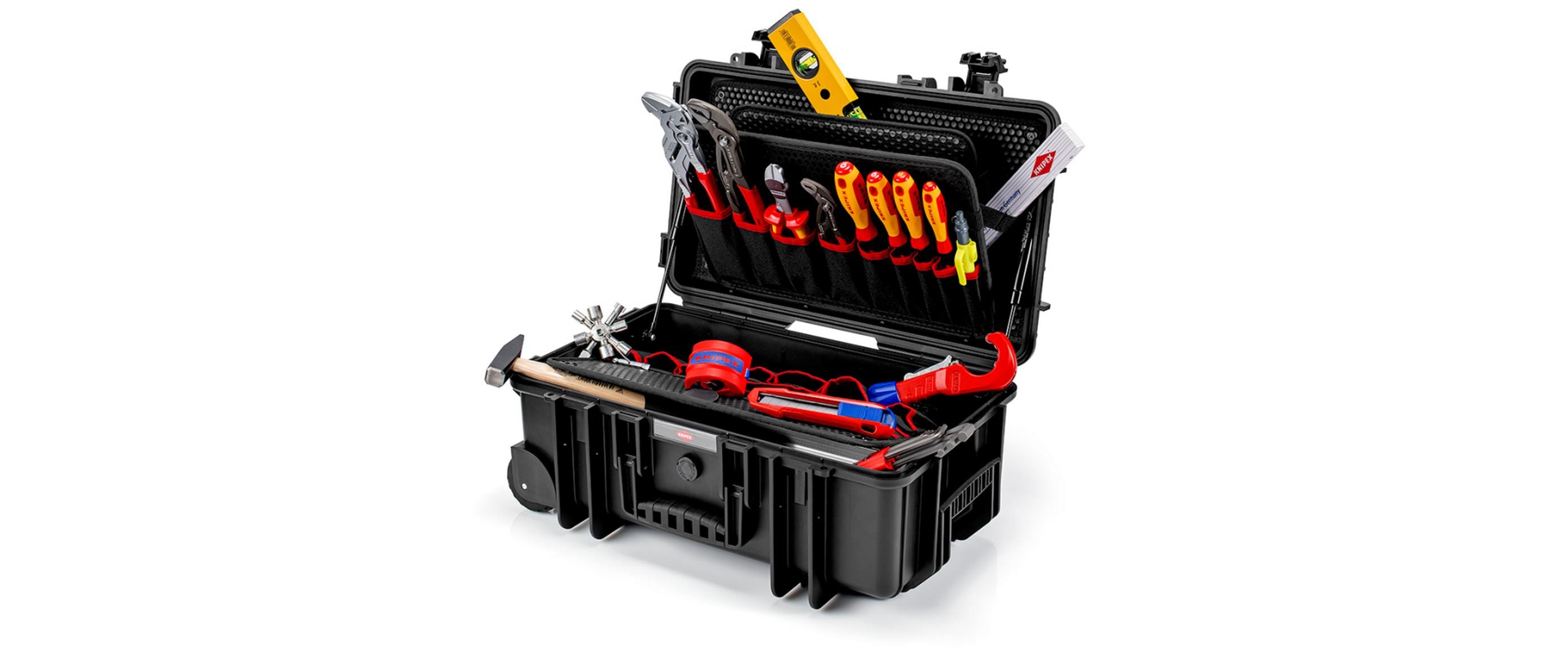 Werkzeugbox Robust26 Sanitär Elektro, 17-teilig<br>17-teiliger Werkzeugkoffer