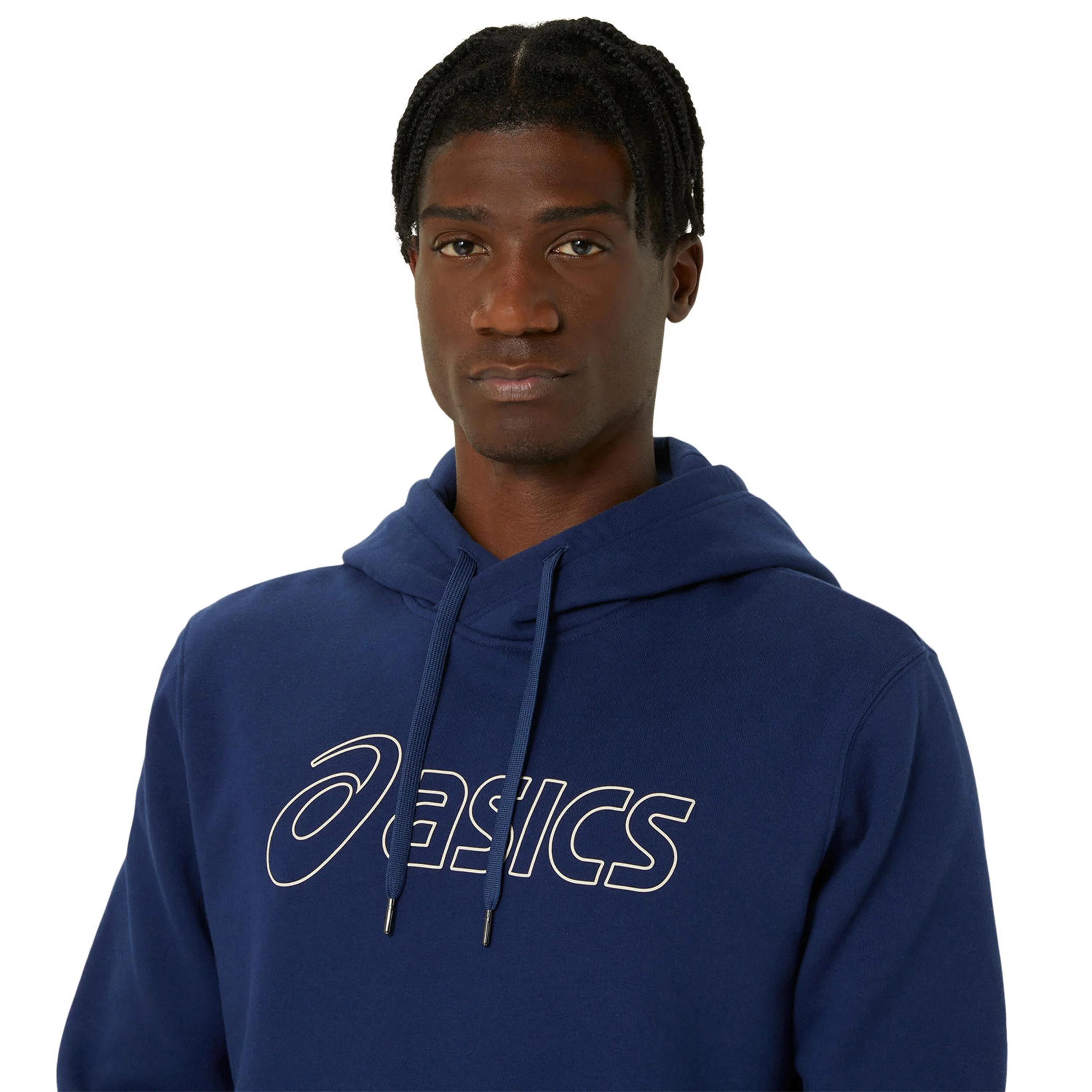 ASICS Logo Sweat À Capuche Hommes - Bleu Foncé