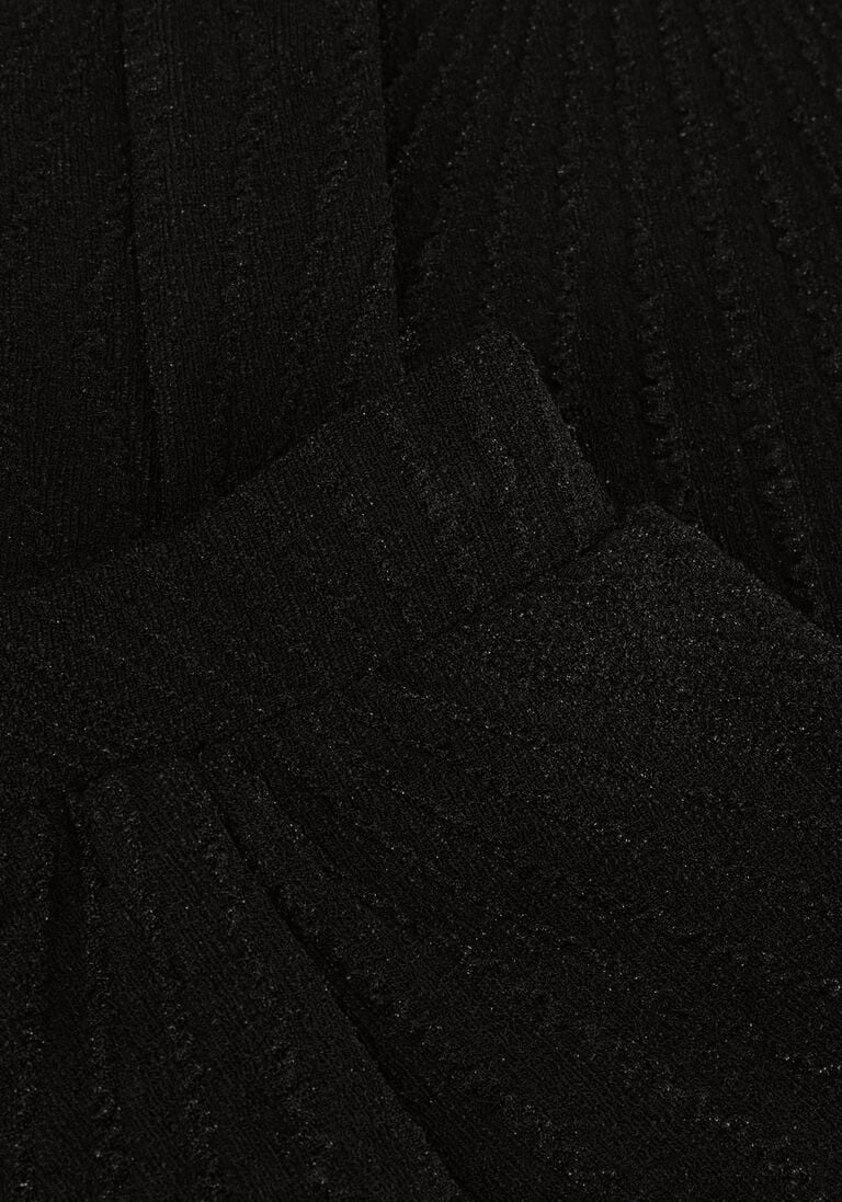 ALIX THE LABEL zwarte alix the label pantalon ladies knitted lurex pants