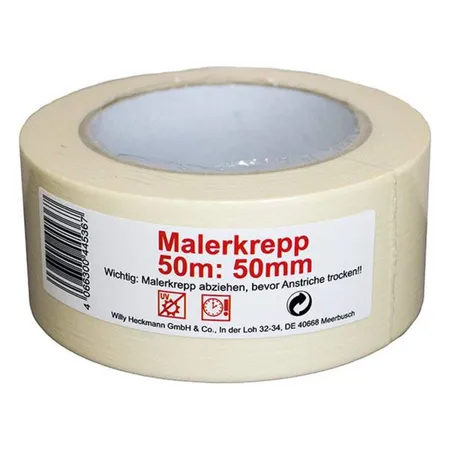 Heckmann WIHE-lux Malerkrepp 50 m x 5 cm