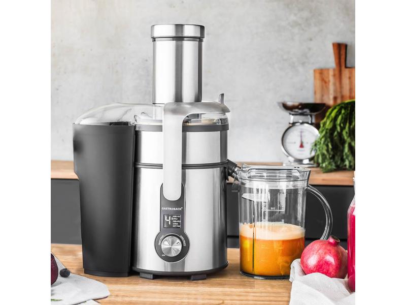 Gastroback Entsafter Multi Juicer Digital Schwarz/Silber Entsafter 1300 W Leistung