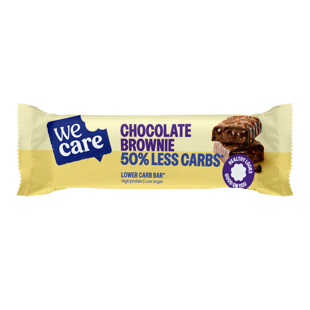 10x WeCare Lower Carb Bar Chocolate Brownie60 gr