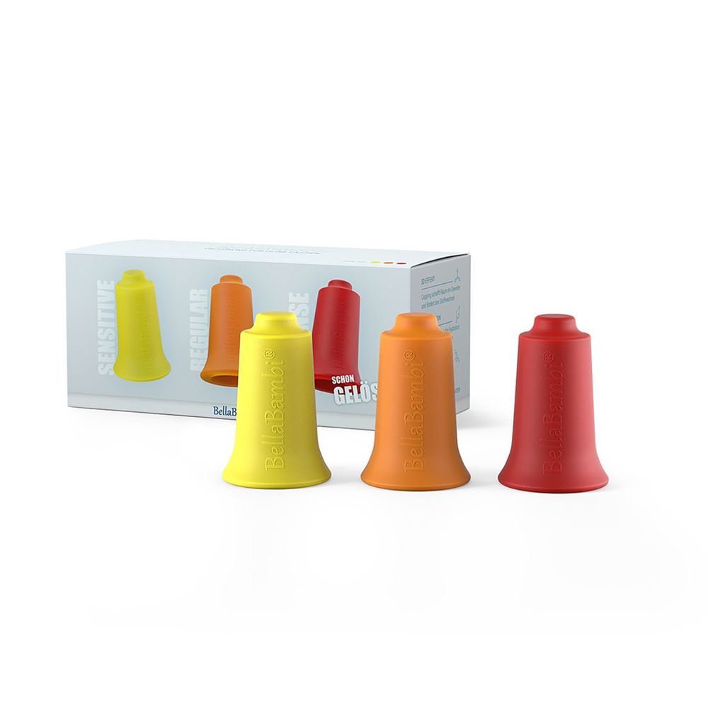 BELLABAMBI Cup mini trio<br>1 Stück, Box, 1 x sensitive 1 x regular 1x intense