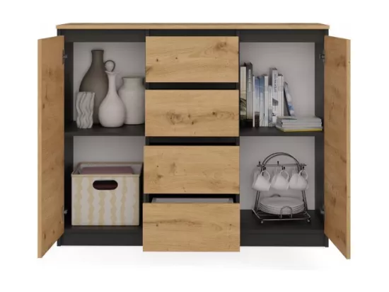 Malwa 2D4S/BA Commode ARTISAN EN ANTRACITE