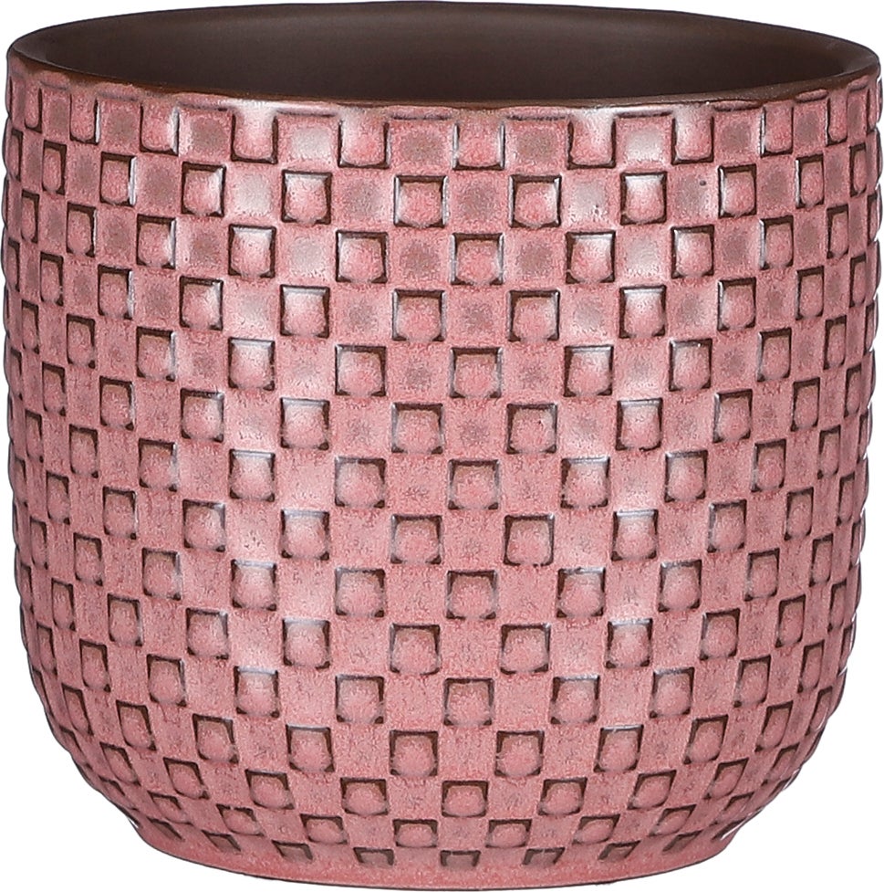 Mica Decorations bloempot Daan roze D 12 H 11 cm