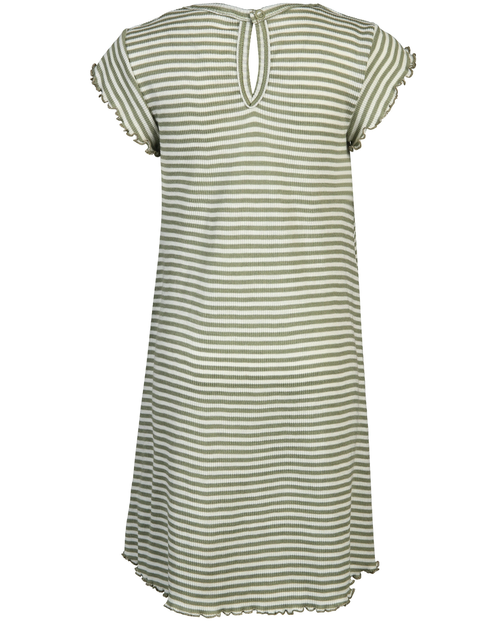 Kurzarm-Kleid 4028 SILK in greenstripe
