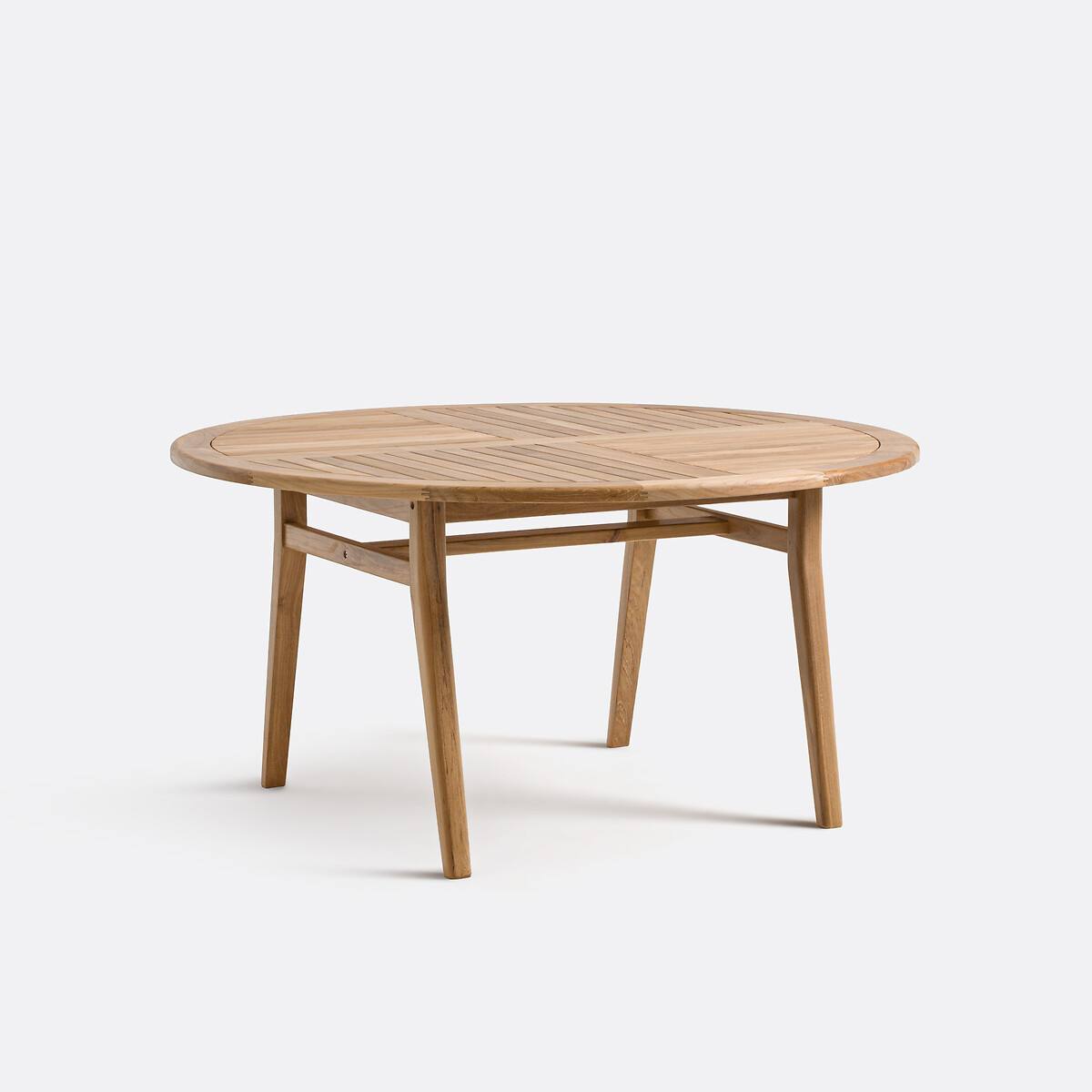 LA REDOUTE INTERIEURS<br>Mesa redonda de jardim em madeira maciça de teca Anami
