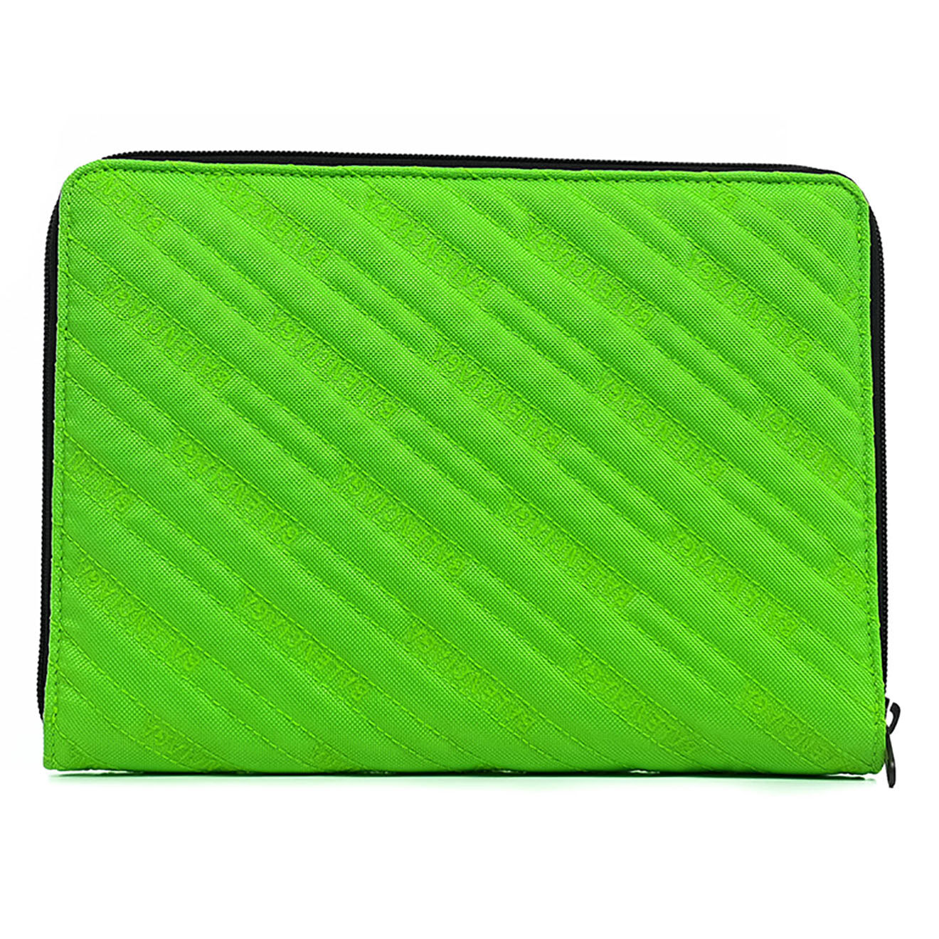 Balenciaga Pochette en Toile Monogramme fluo verte - Neuf sans étiquette - 26.5x19 cm