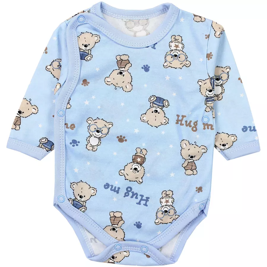 TupTam Baby Langarm Wickelbody im 5er Set mintweiß