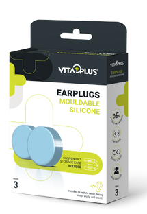 Vitaplus Earplugs Mouldable Silicone 3PR