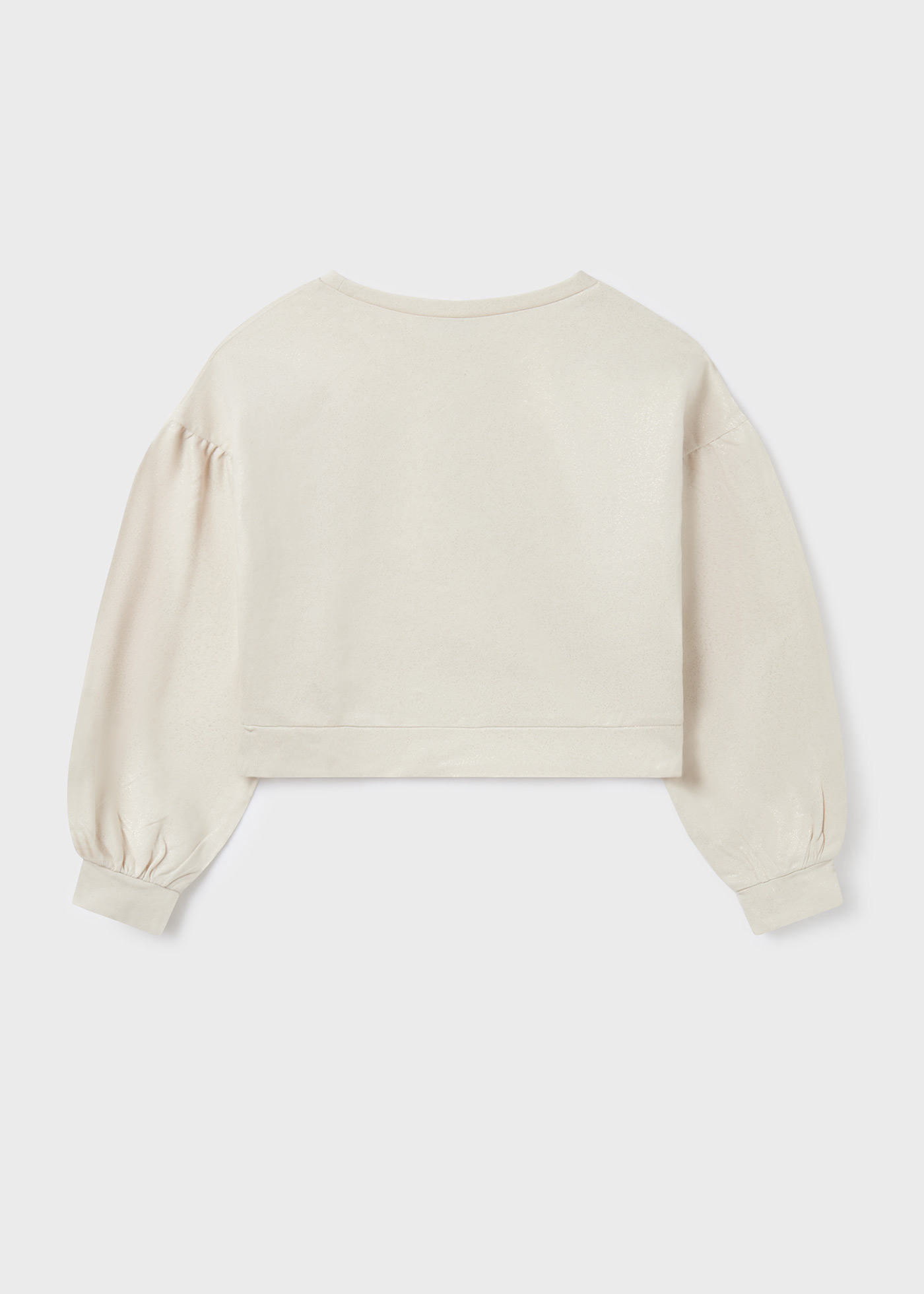 Moletom feminino de algodão com bordado.