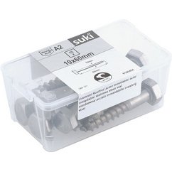 Tire fond - Tête à six pans - Acier inoxydable