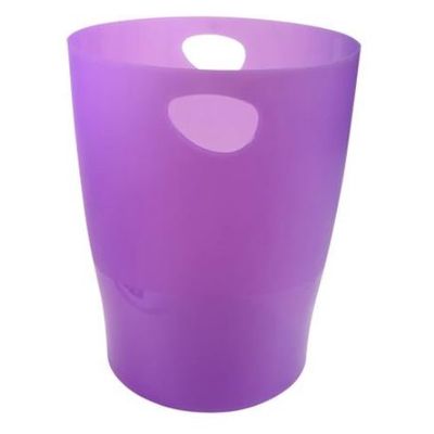 Exacompta Ecobin - Corbeille à papier 15L - violet translucide